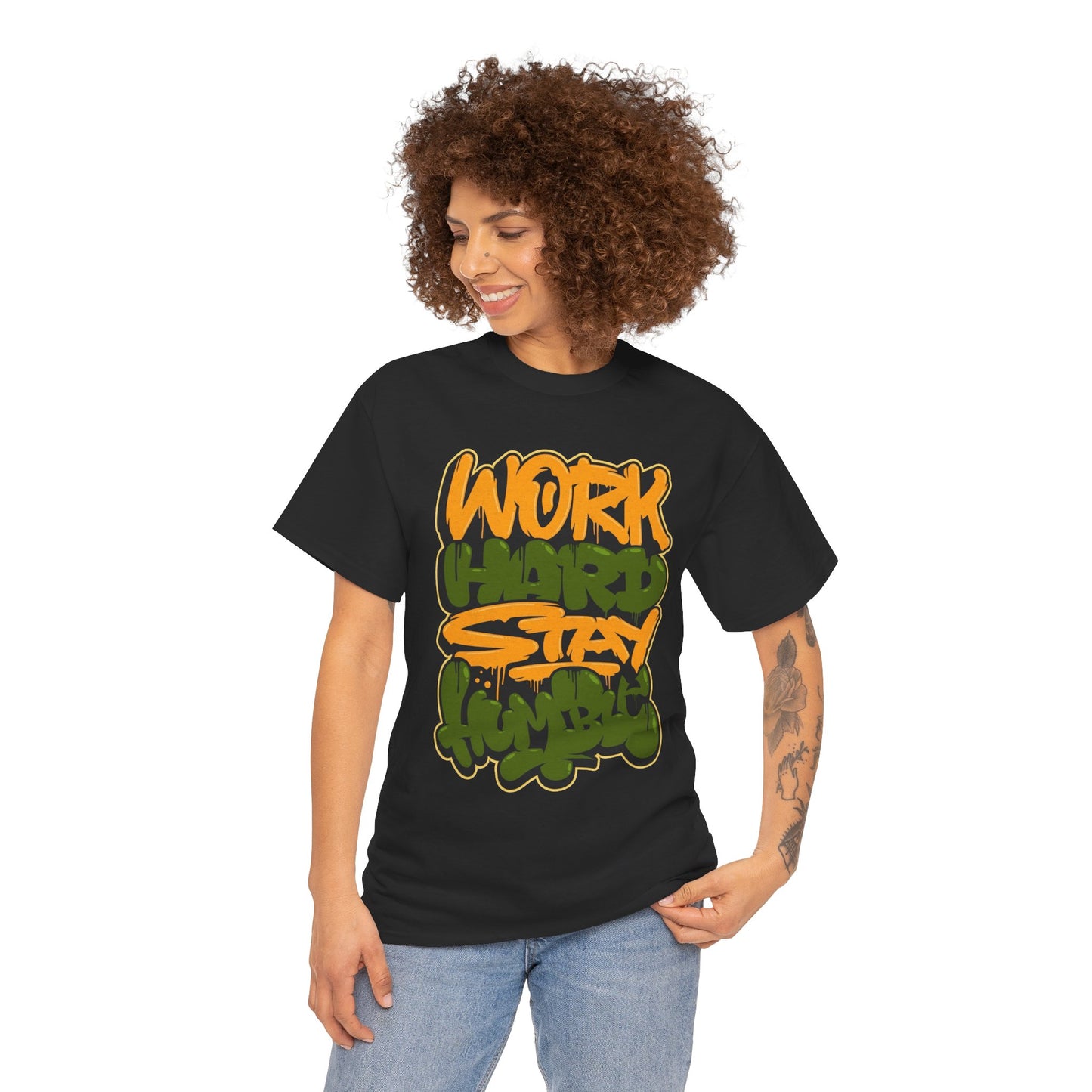 Unisex work hard stay humble Cotton Tee
