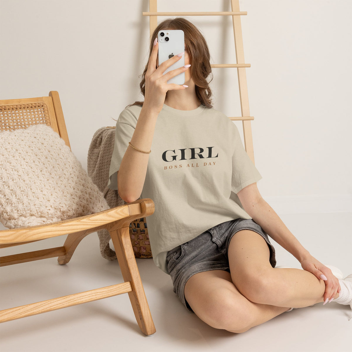 Women Girl Boss Cotton Tee