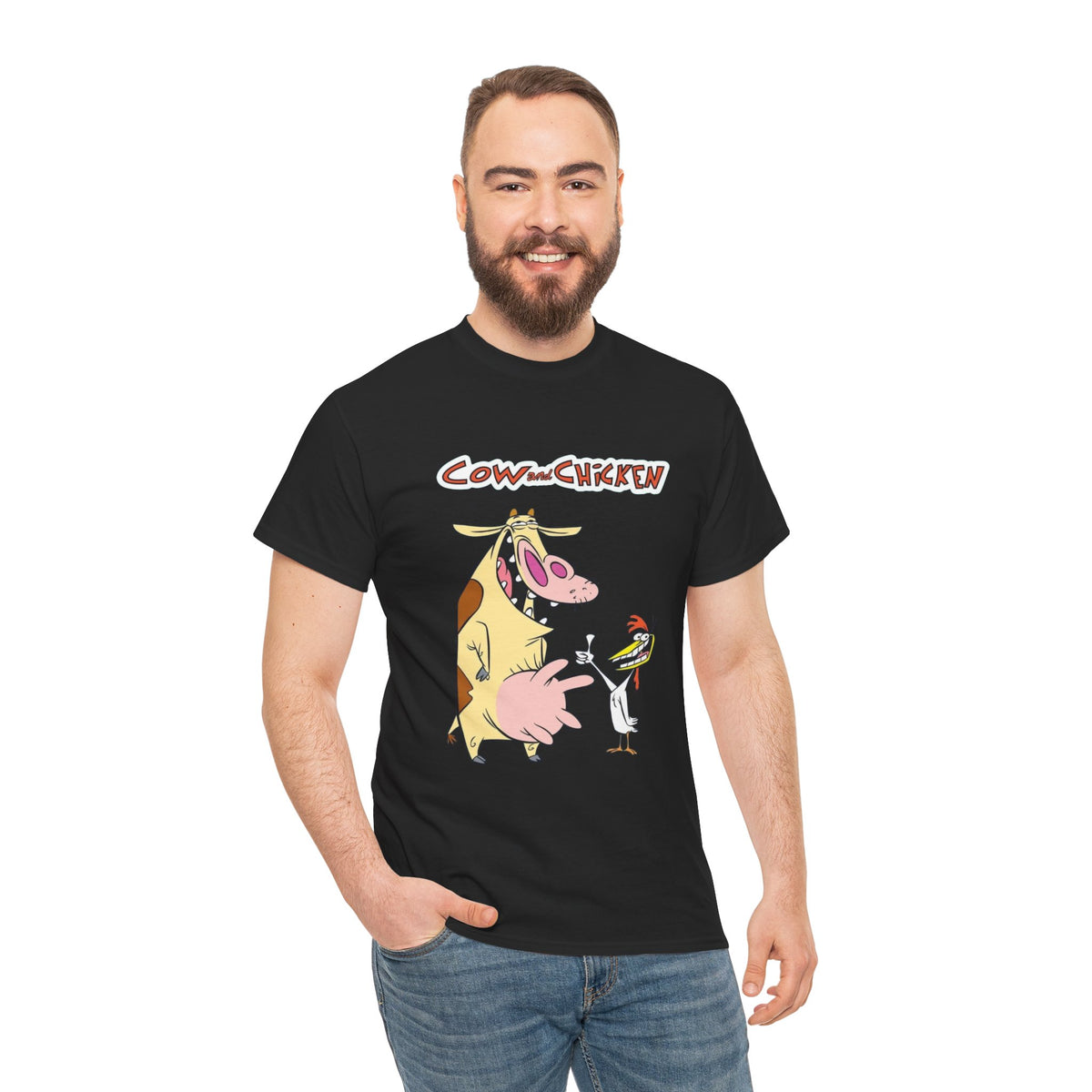 Unisex cow and chicken Tee