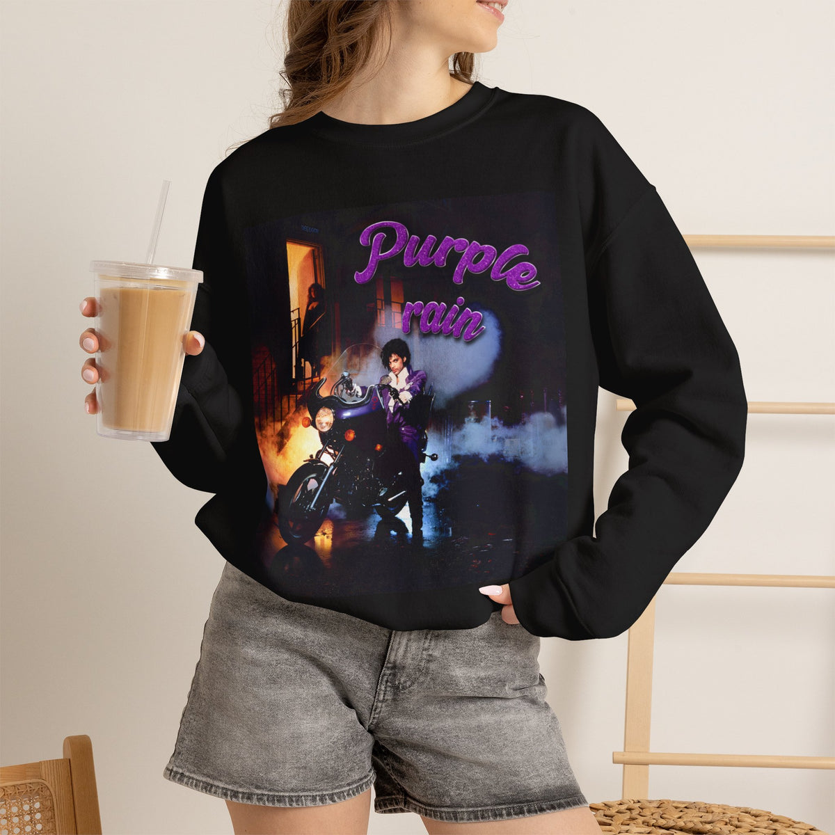 Unisex purple rain Crewneck Sweatshirt