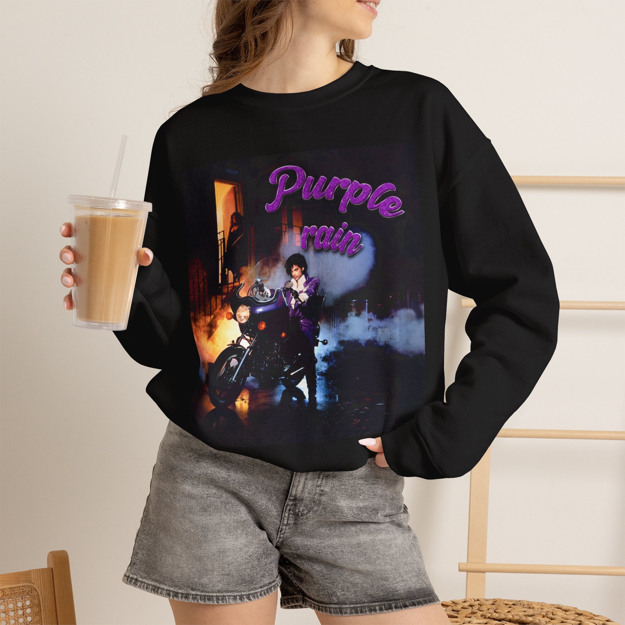 Unisex purple rain Crewneck Sweatshirt