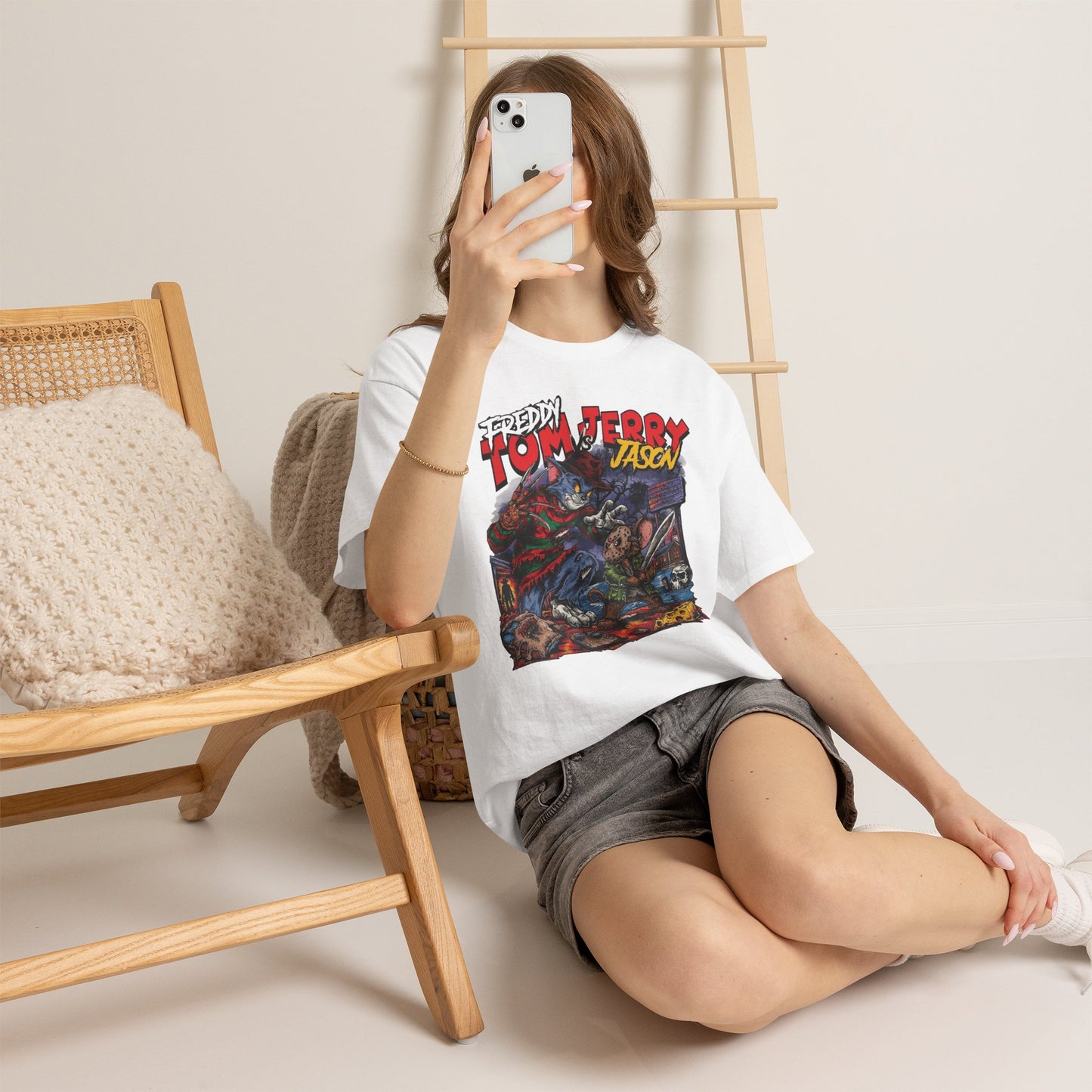 Unisex Freddie Tom, Jerry, Jason Cotton Tee