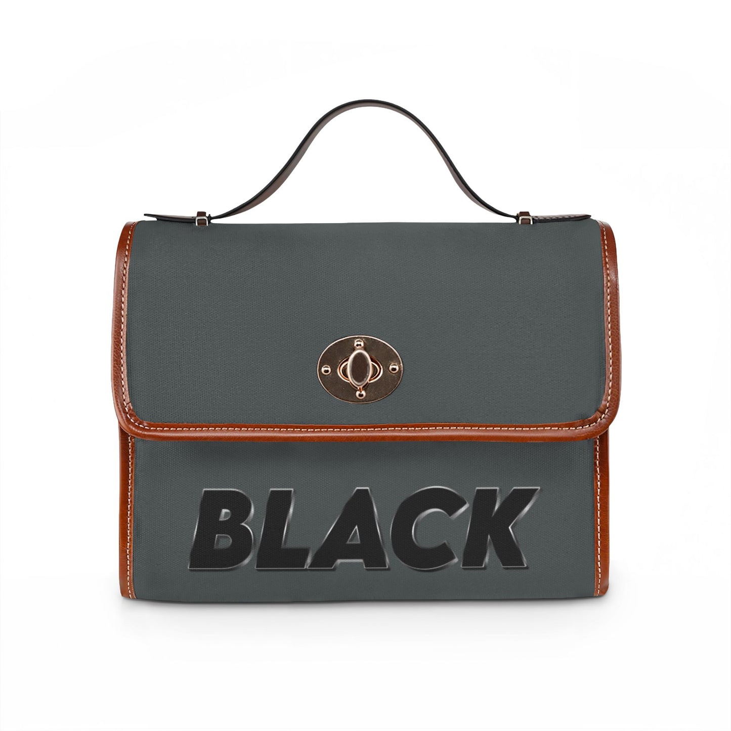 Black Waterproof Canvas Bag