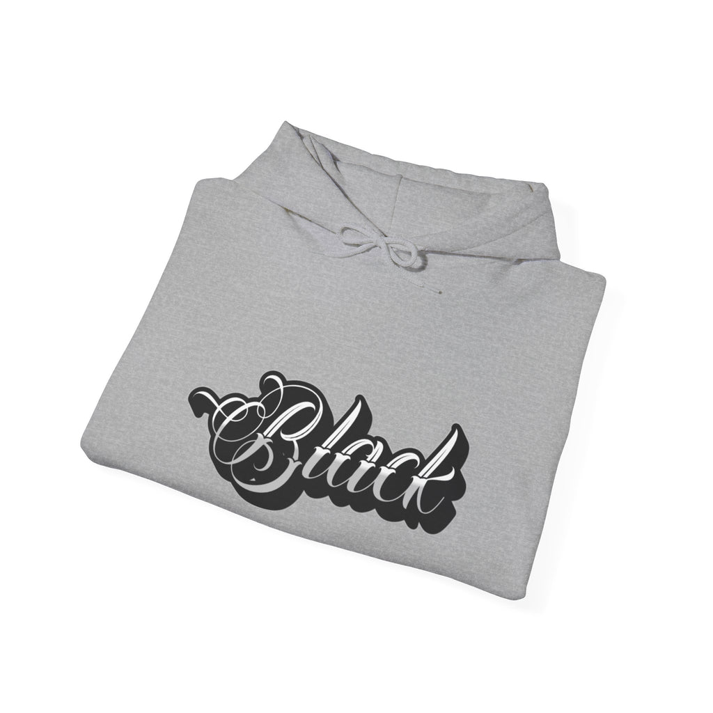Unisex Black Hooded Sweatshirt