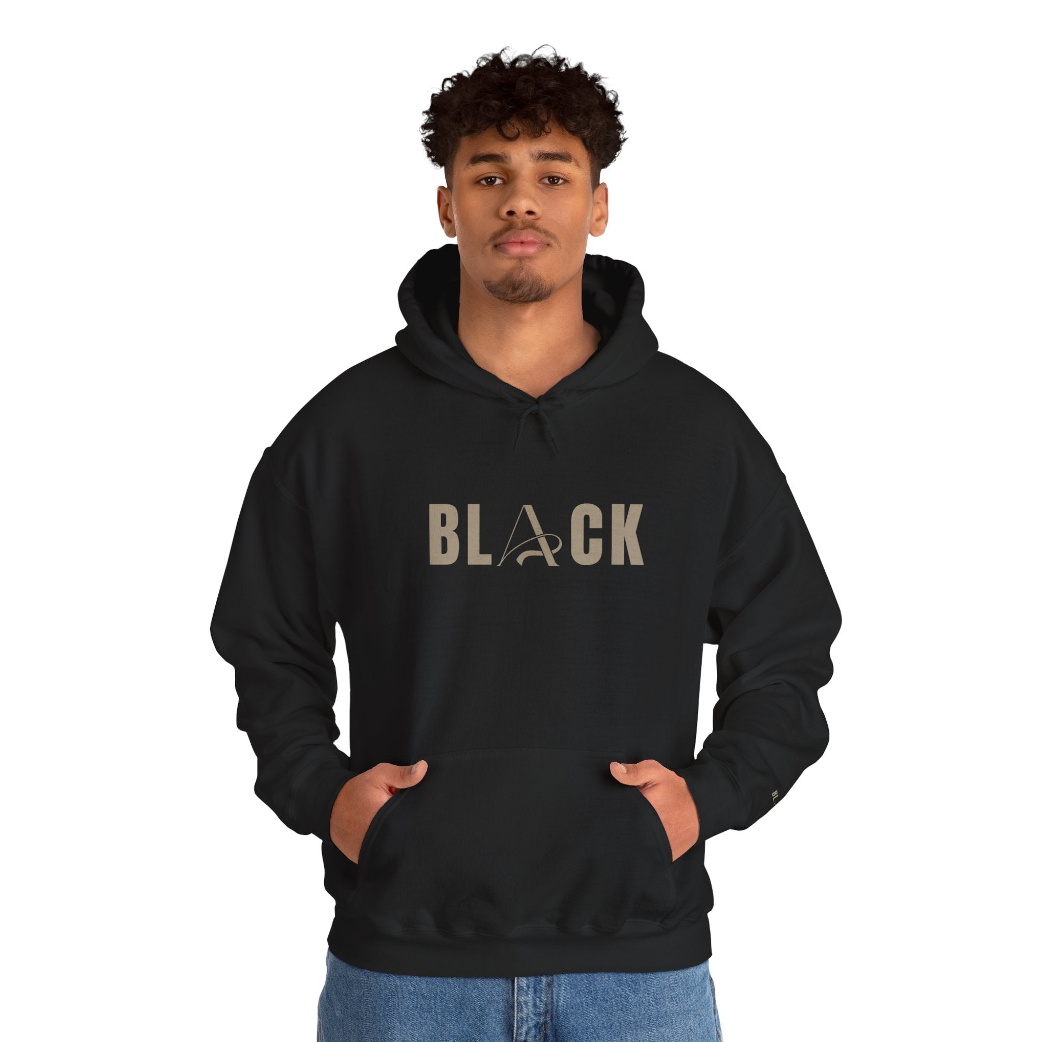 Black Unisex Hooded Sweatshirt