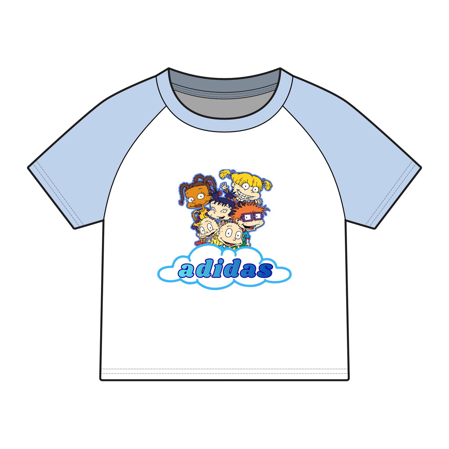 Micro Rib Raglan Baby Tee