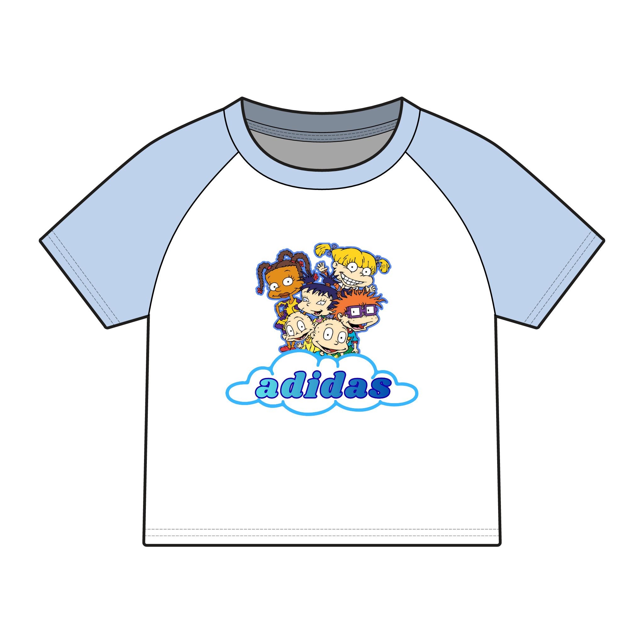 Micro Rib Raglan Baby Tee