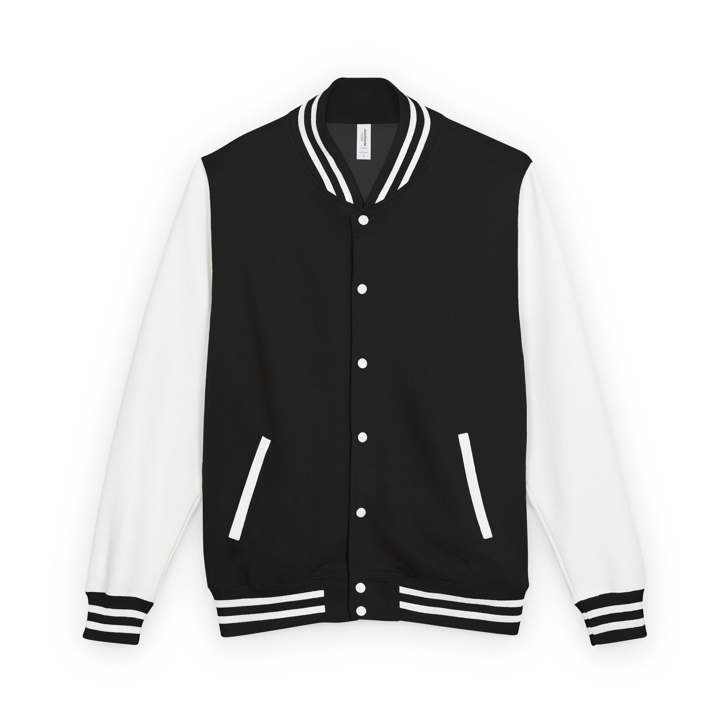 Unisex Black Heavyweight Letterman Jacket