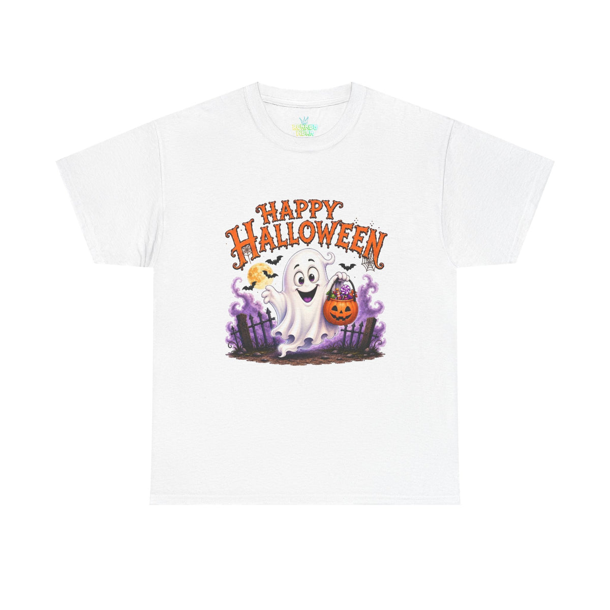 26 Unisex Happy Ghost Cotton Tee