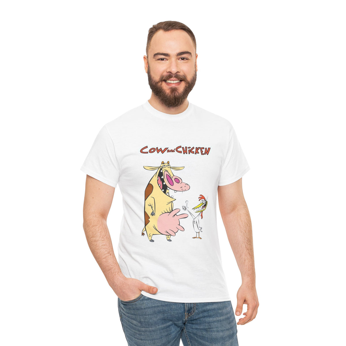Unisex cow and chicken Tee