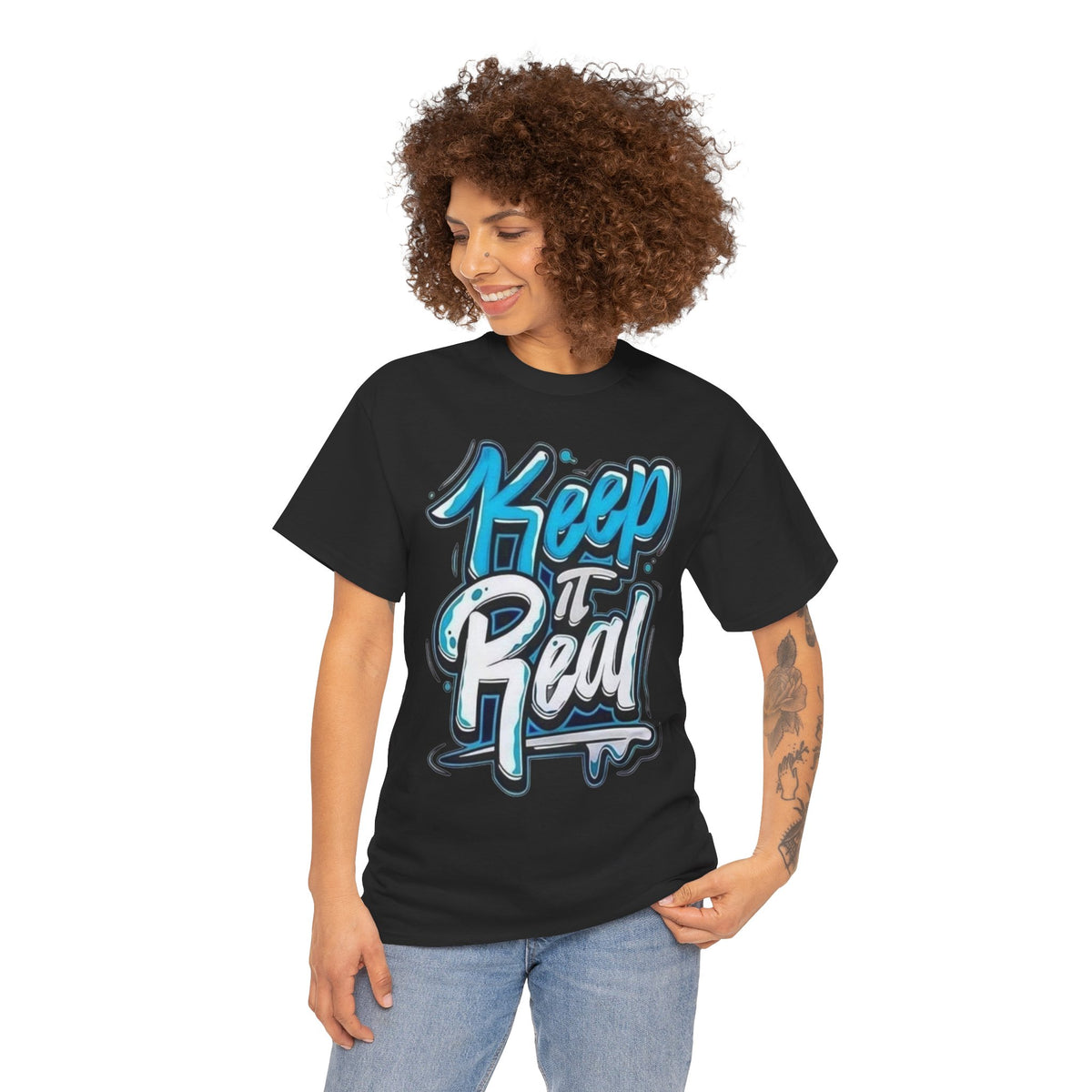 Unisex keep it real Cotton Tee