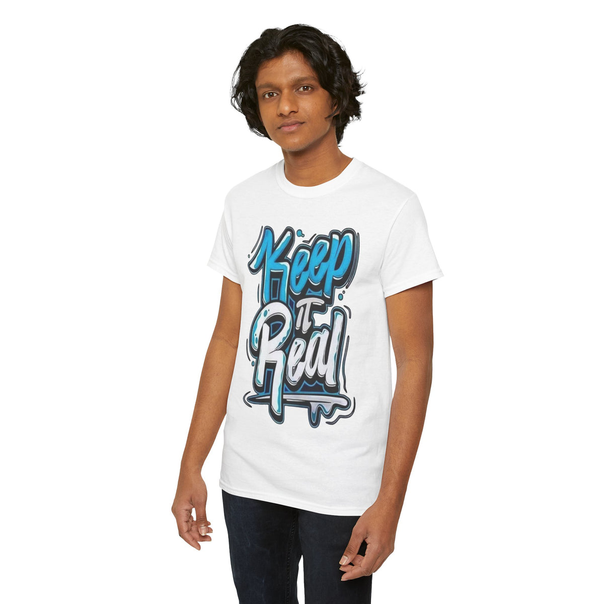 Unisex keep it real Cotton Tee