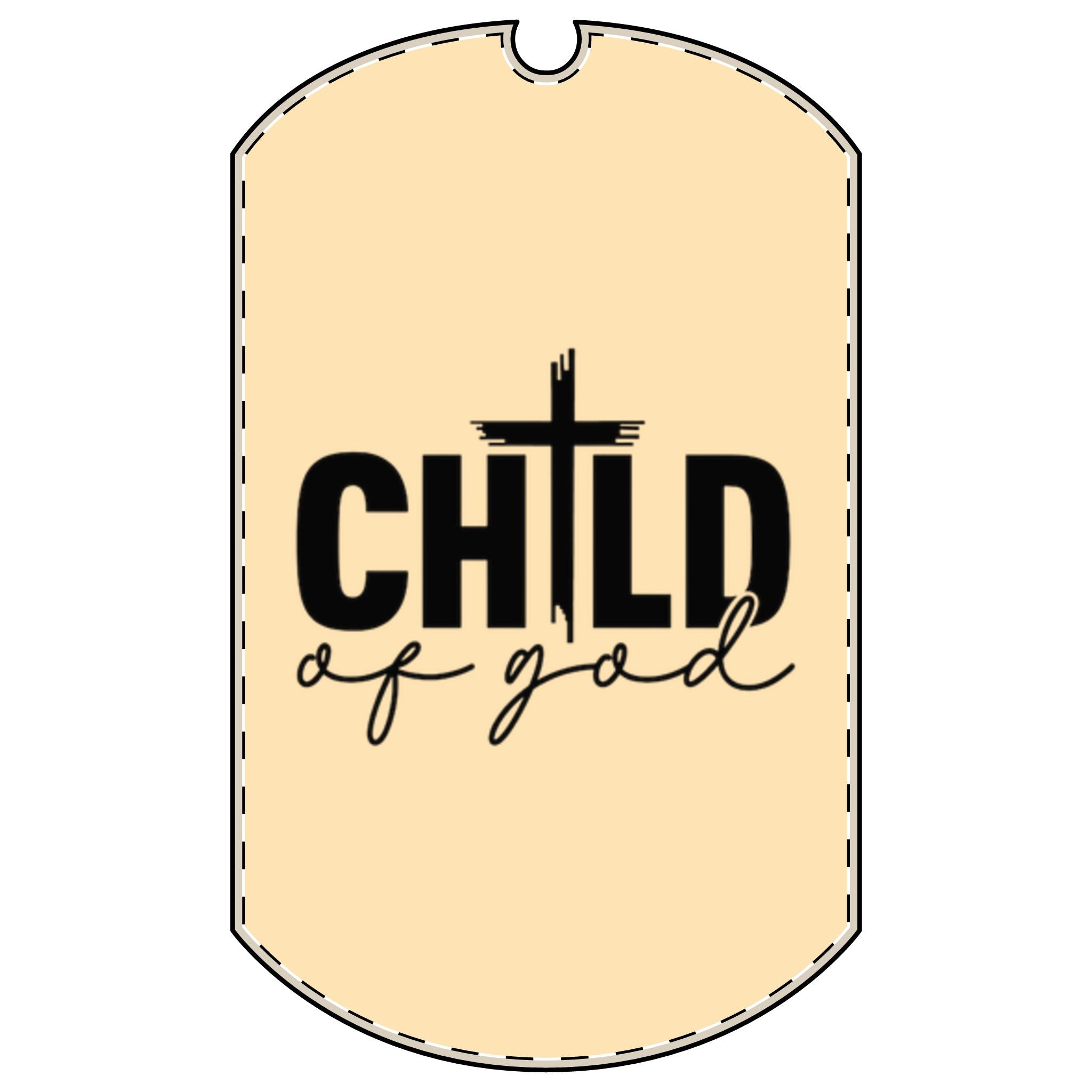 Child of God Tag with Chain