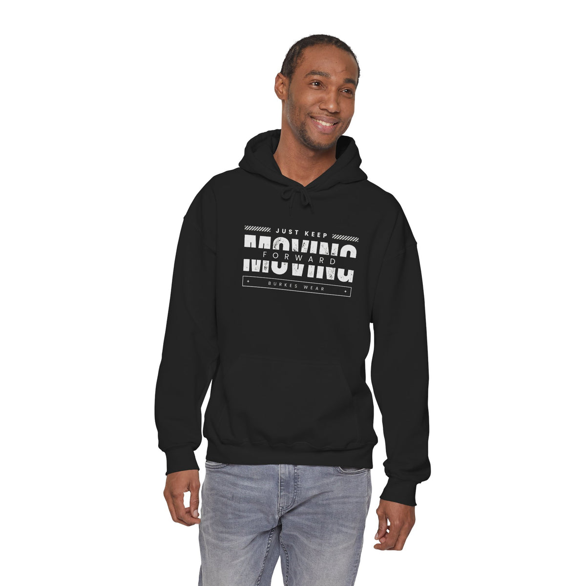 Unisex Just Keep Hooded Sweatshirt