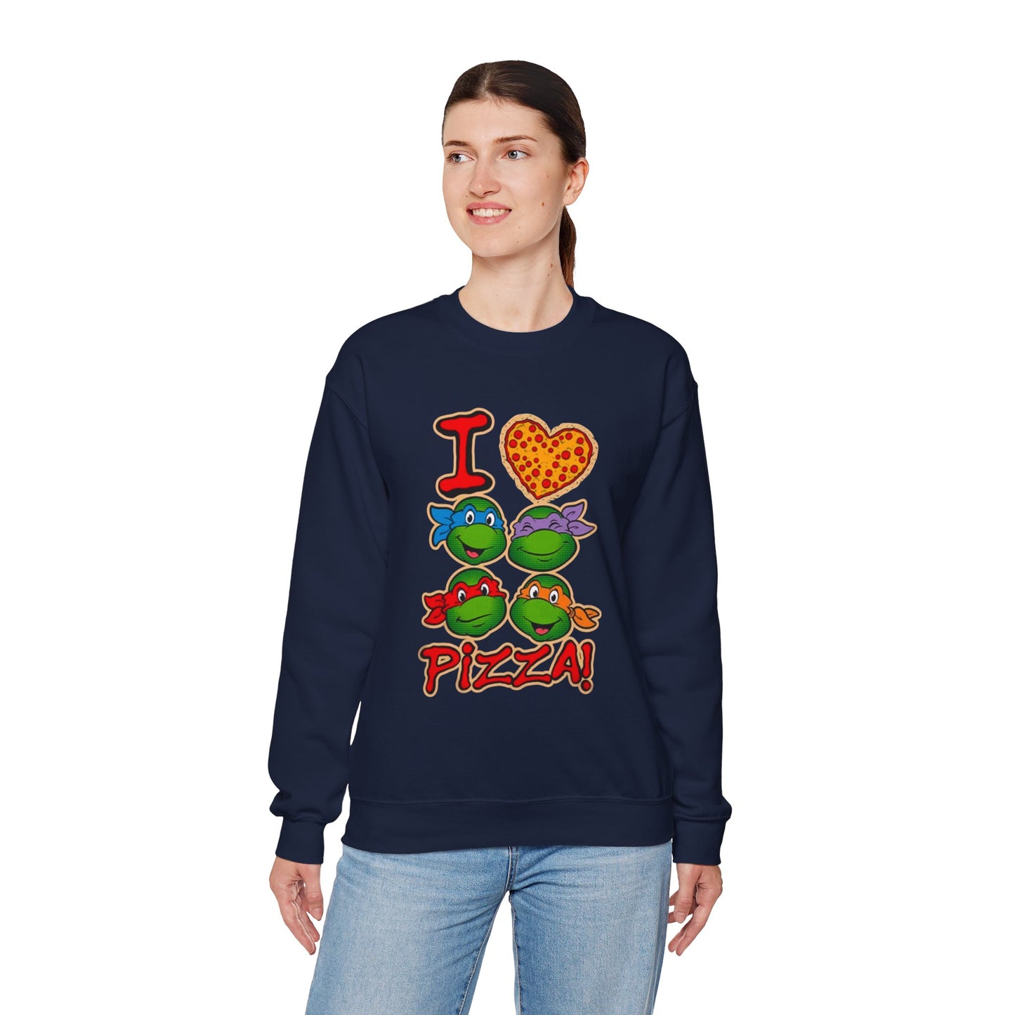 Unisex I love pizza Crewneck Sweatshirt
