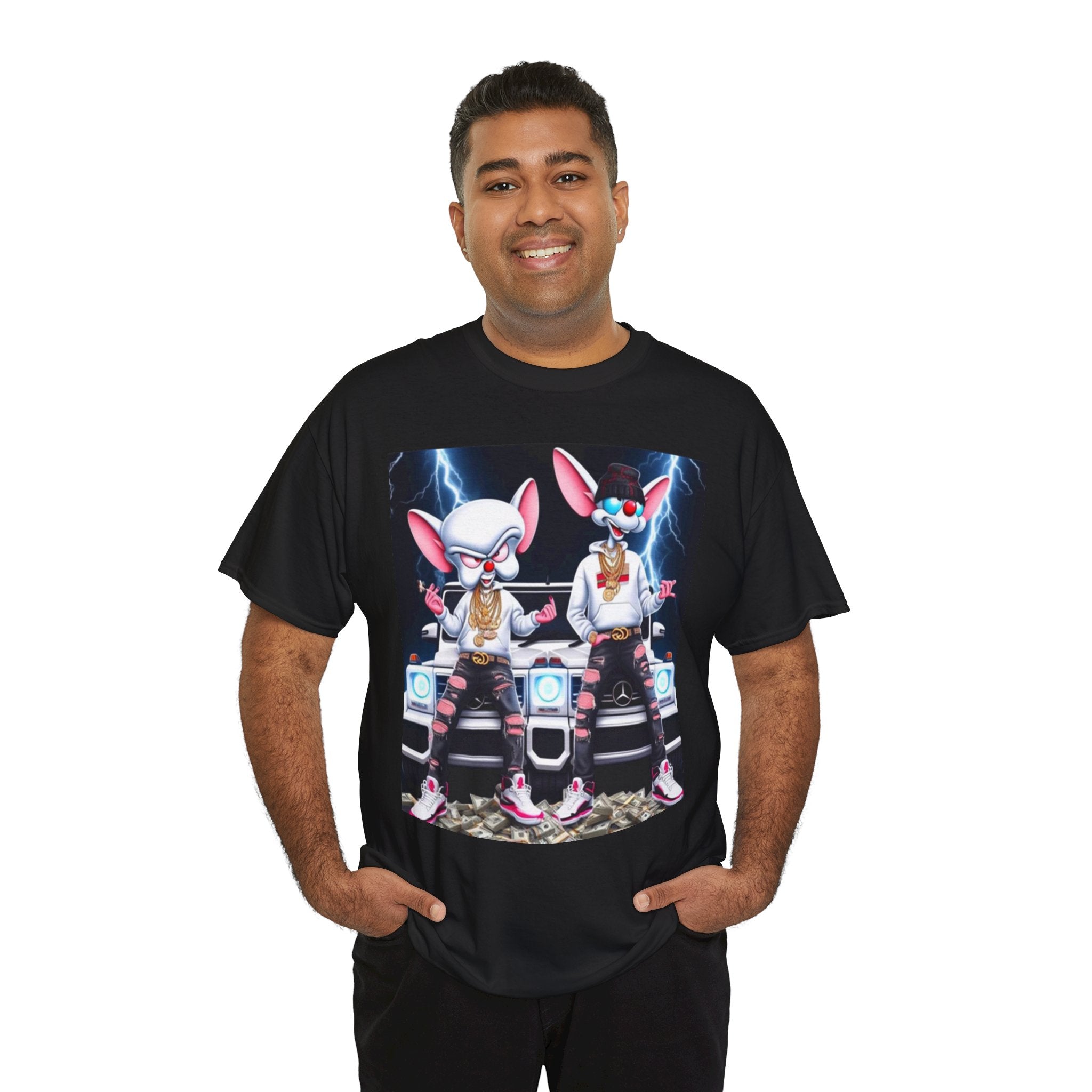 Unisex pinky and the brain Heavy Cotton Tee