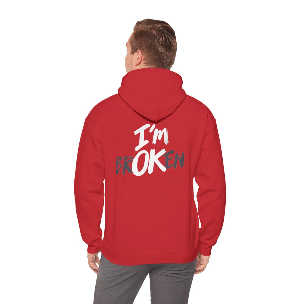 I’m ok Broken Hooded Sweatshirt