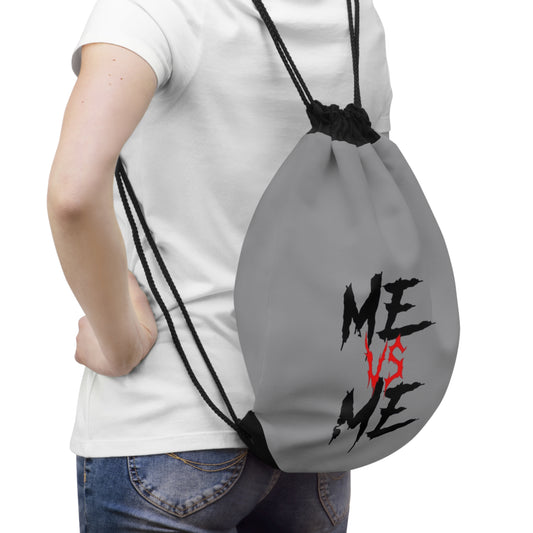 Me vs Me Drawstring Bag