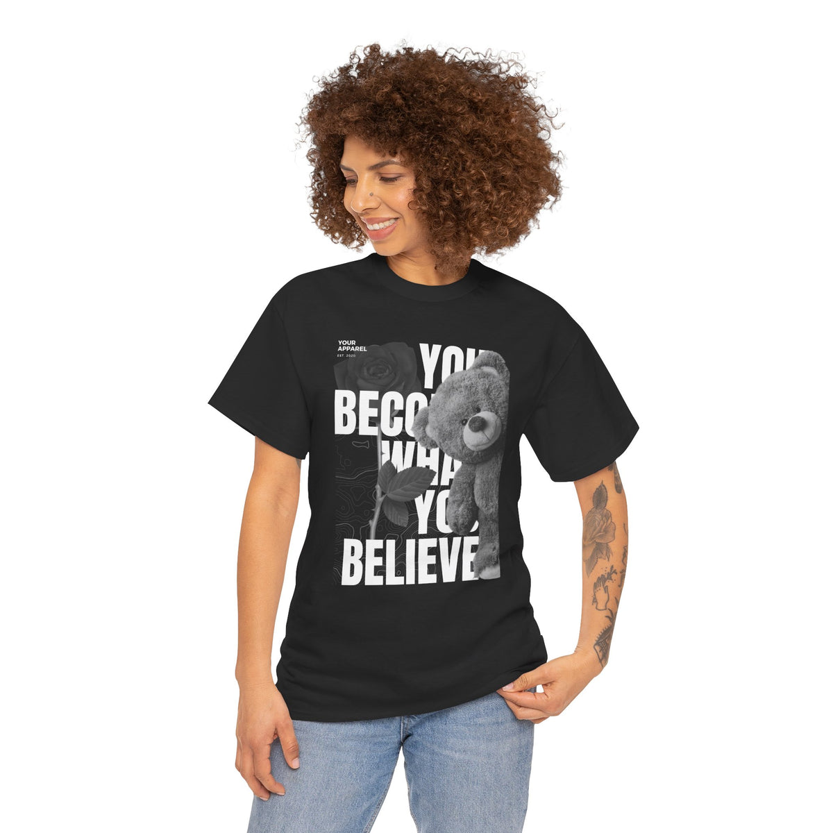 You become Heavy Cotton Tee