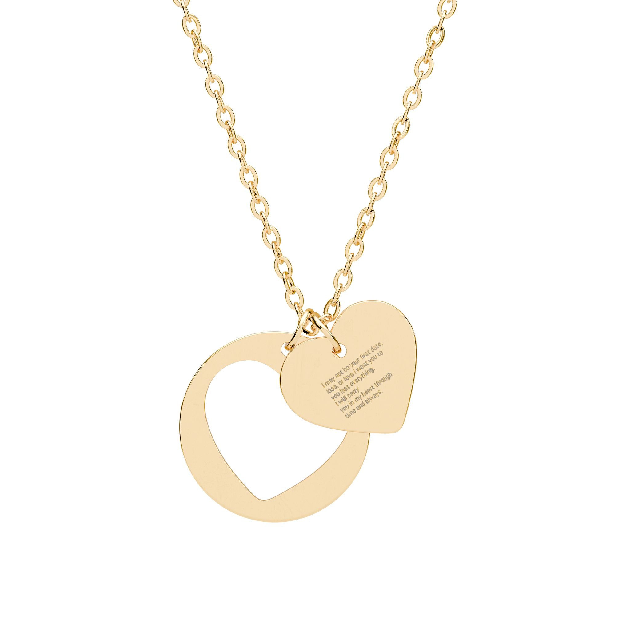 Together forever Heart Cutout Necklace