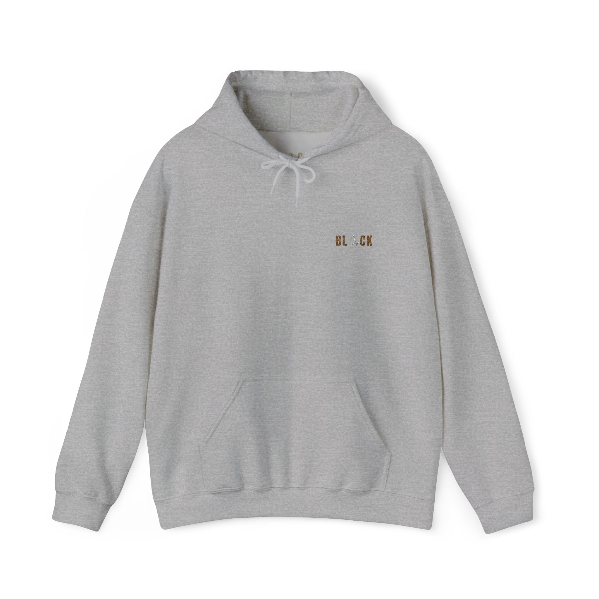 Unisex Black Hooded Sweatshirt