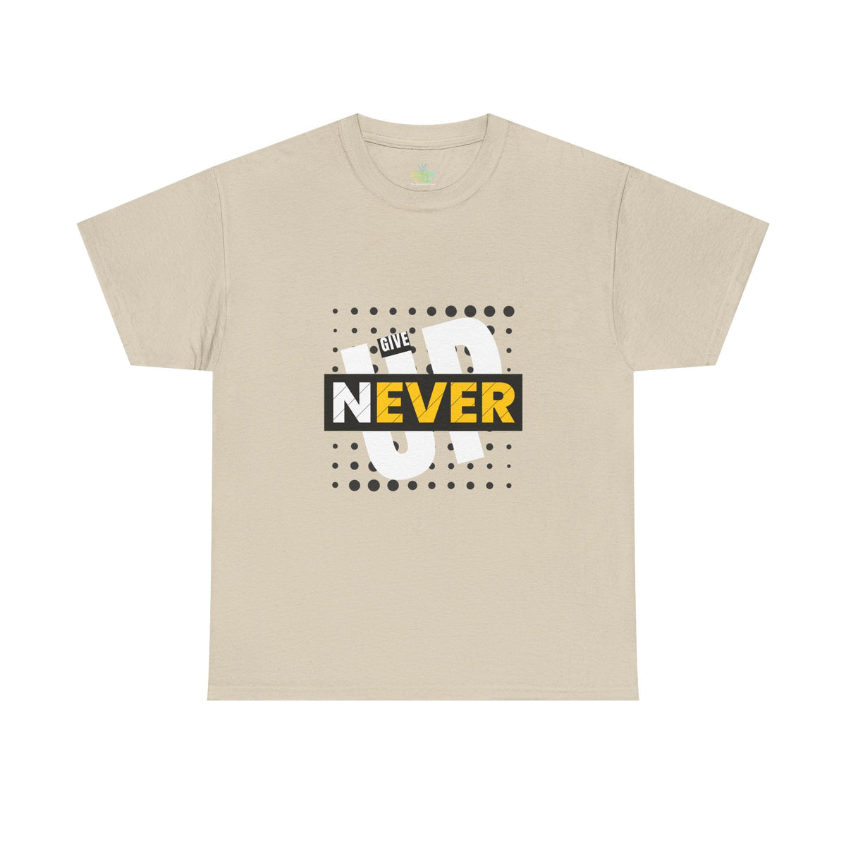 Unisex never give up Heavy Cotton Tee