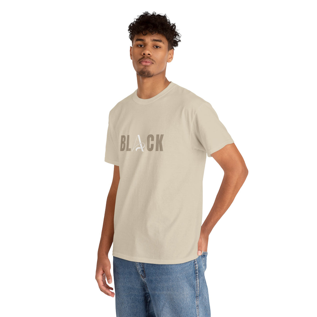 Unisex Black Heavy Cotton Tee