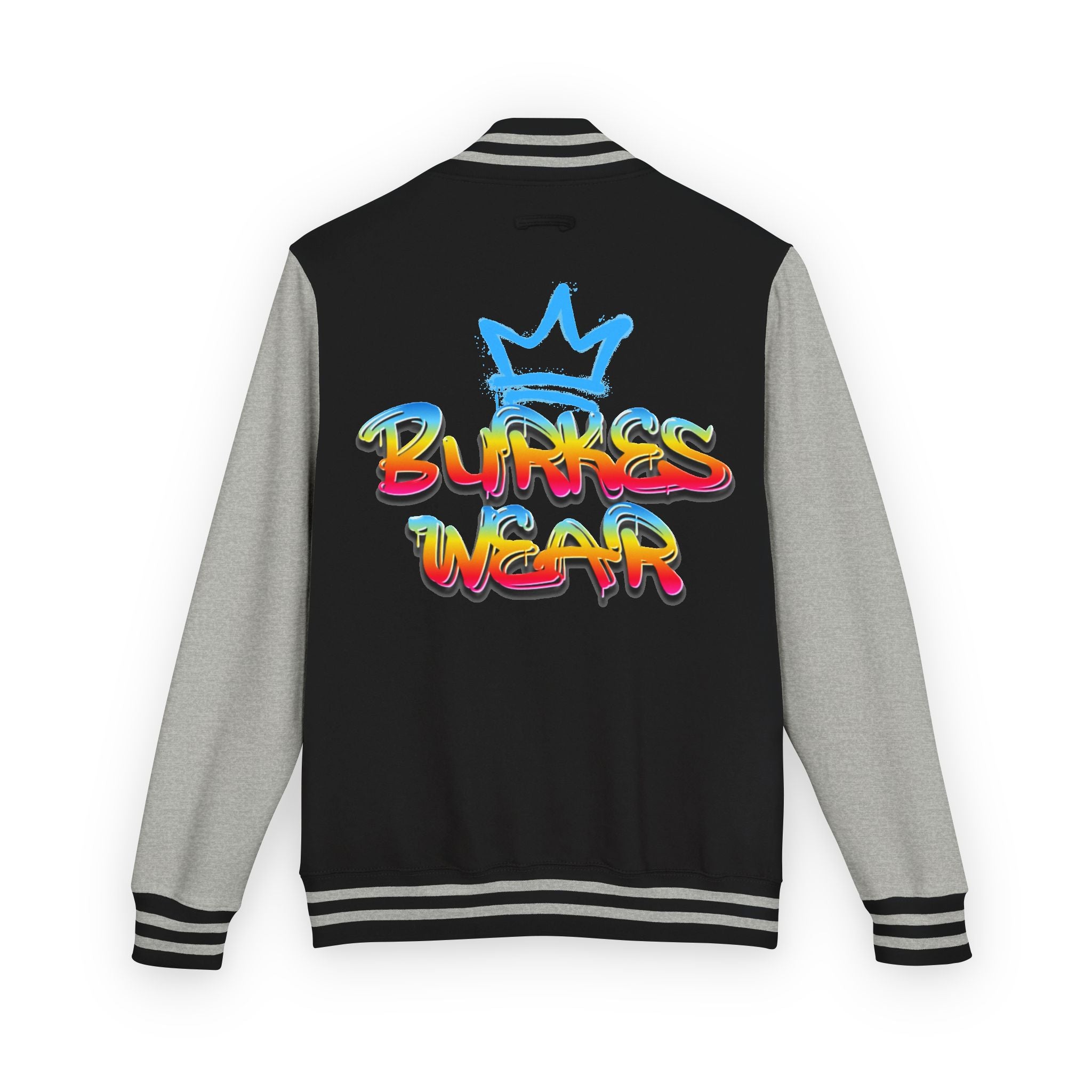 Unisex Black Letterman Jacket