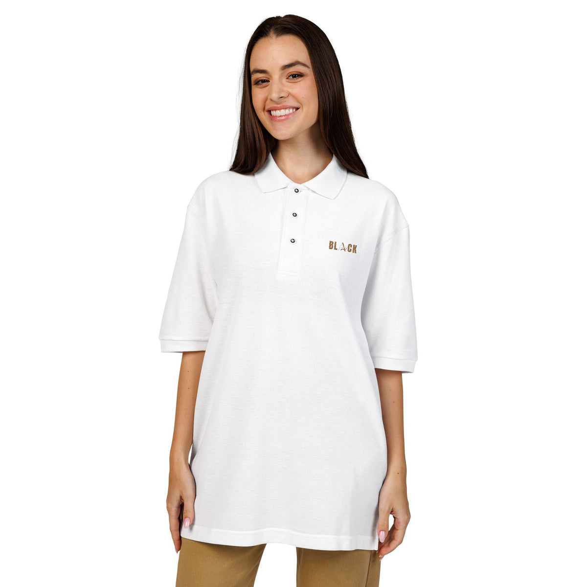 Unisex Black Polo Shirt (Embroidery)