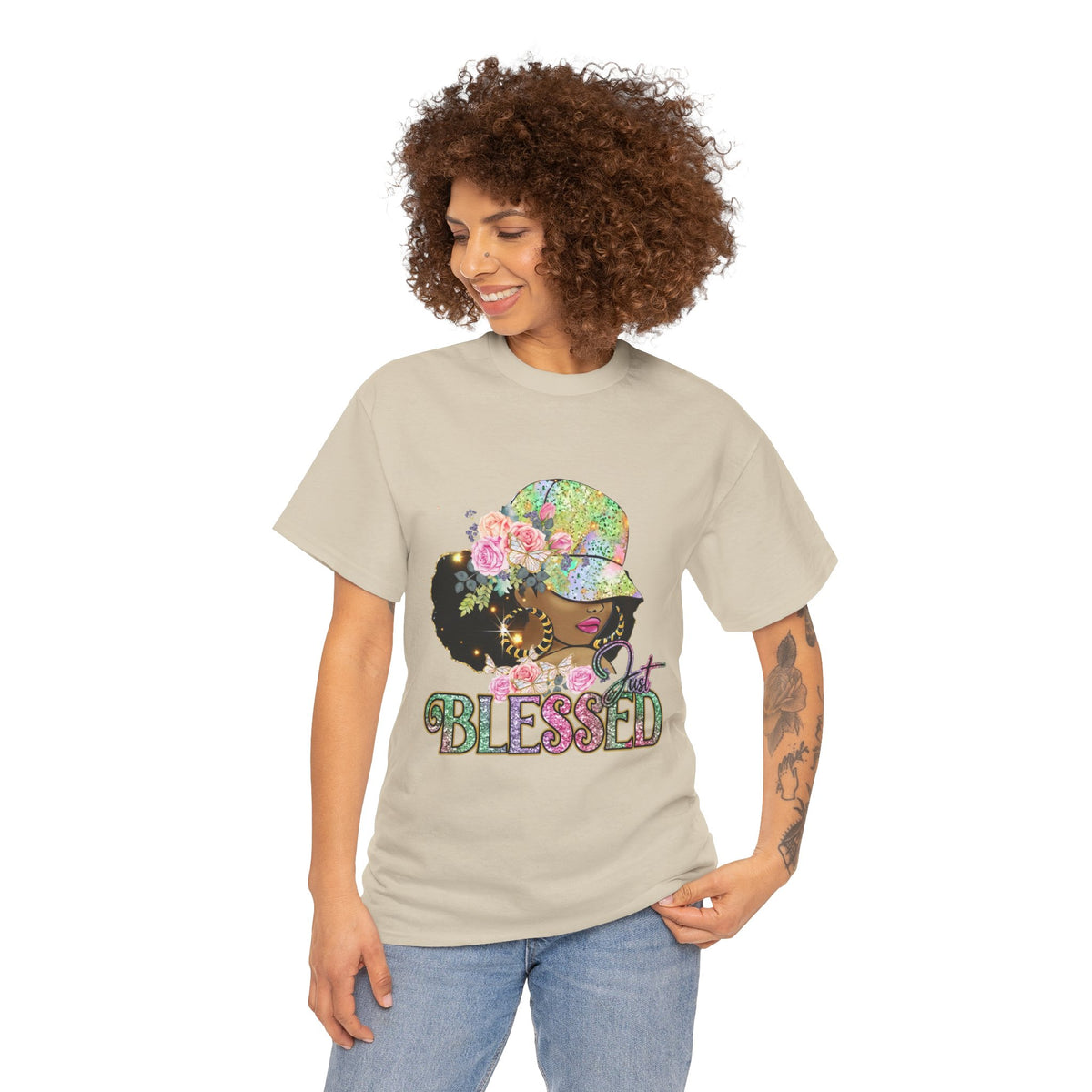 Women's Blessed Heavy Cotton Tee