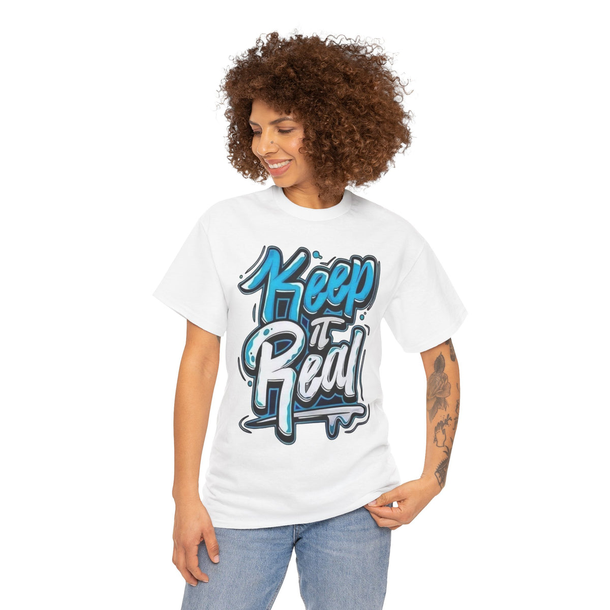 Unisex keep it real Cotton Tee