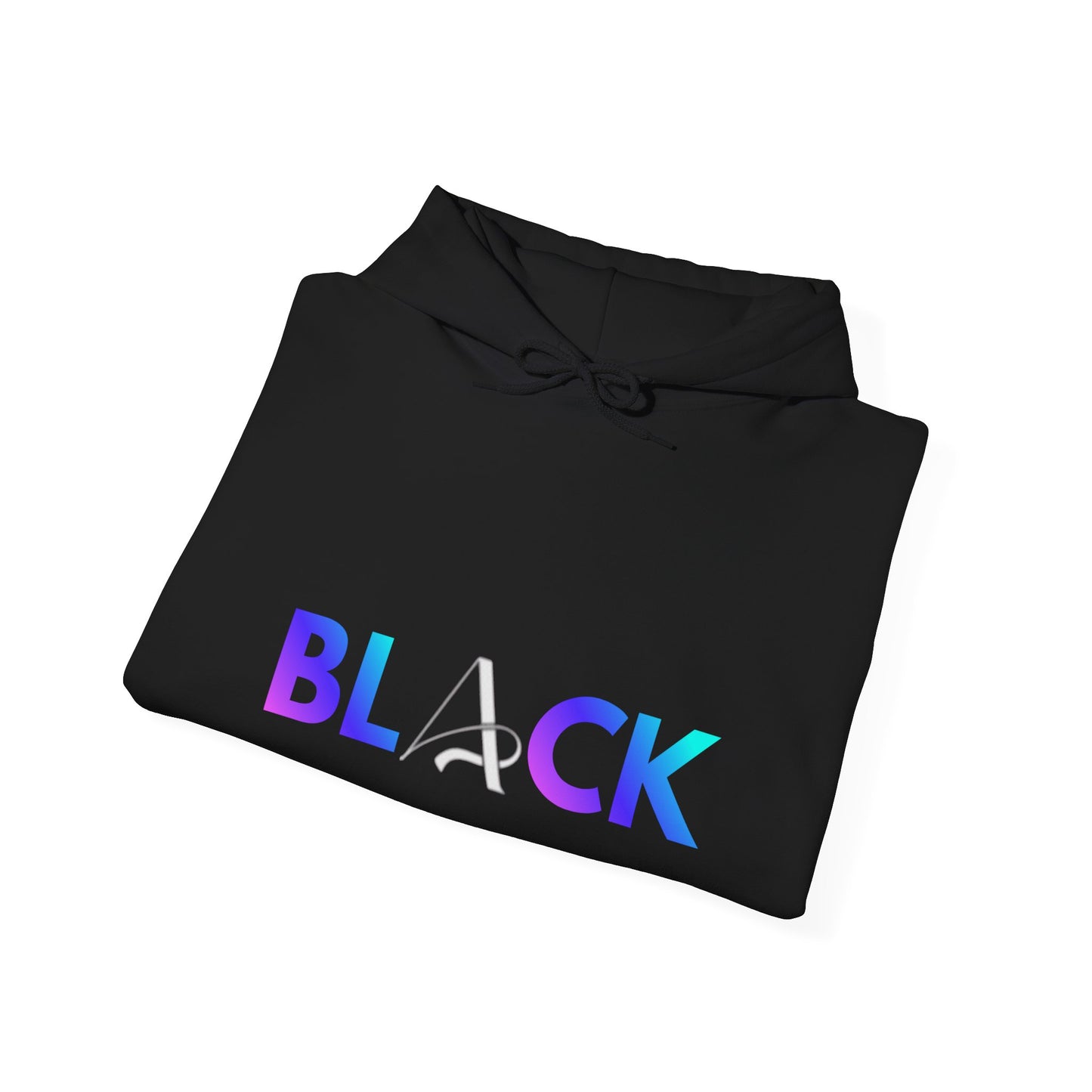 Unisex Black Hooded Sweatshirt