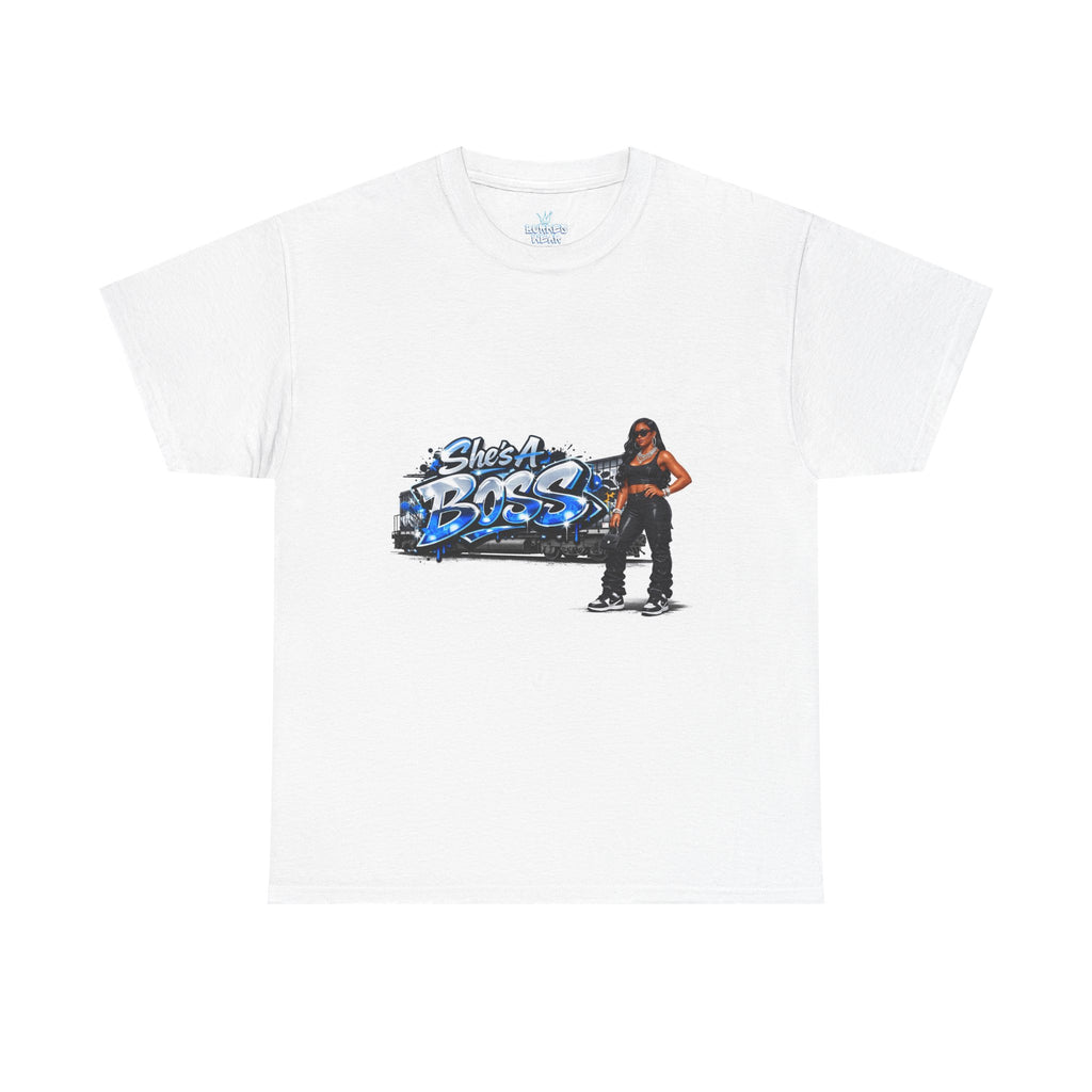 She’s a boss Heavy Cotton Tee