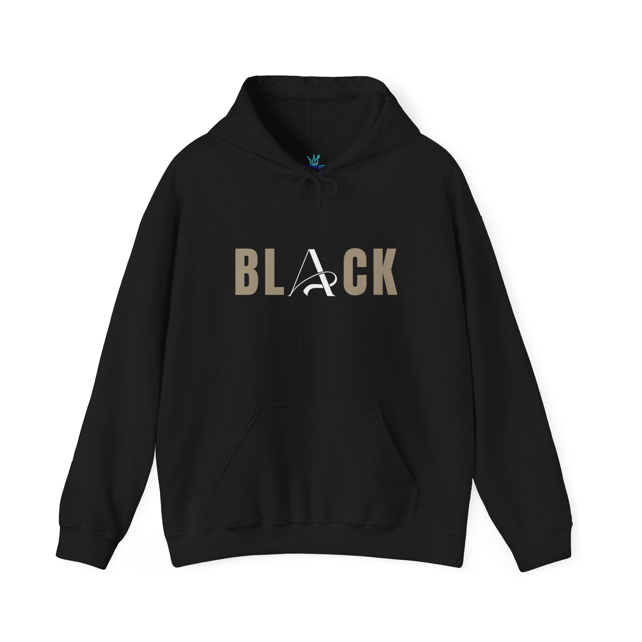 Unisex Black Hooded Sweatshirt