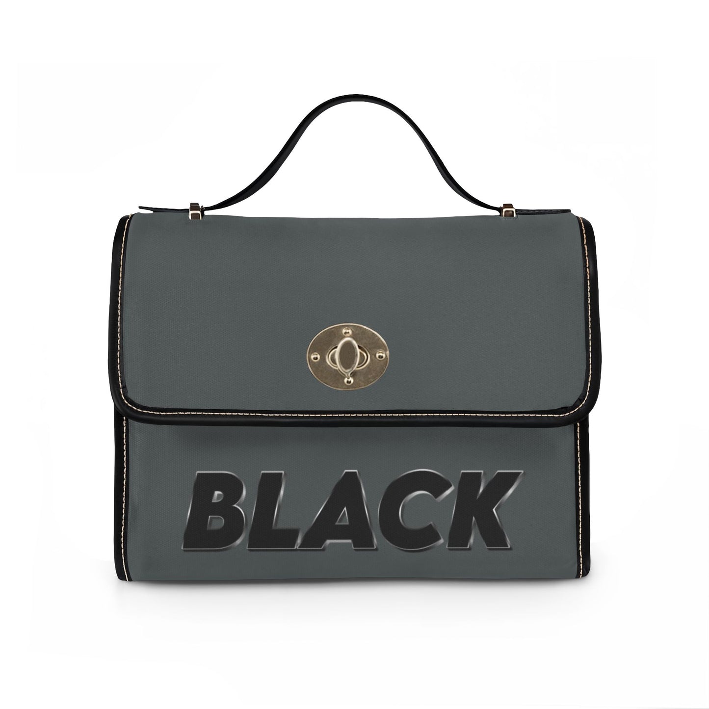 Black Waterproof Canvas Bag