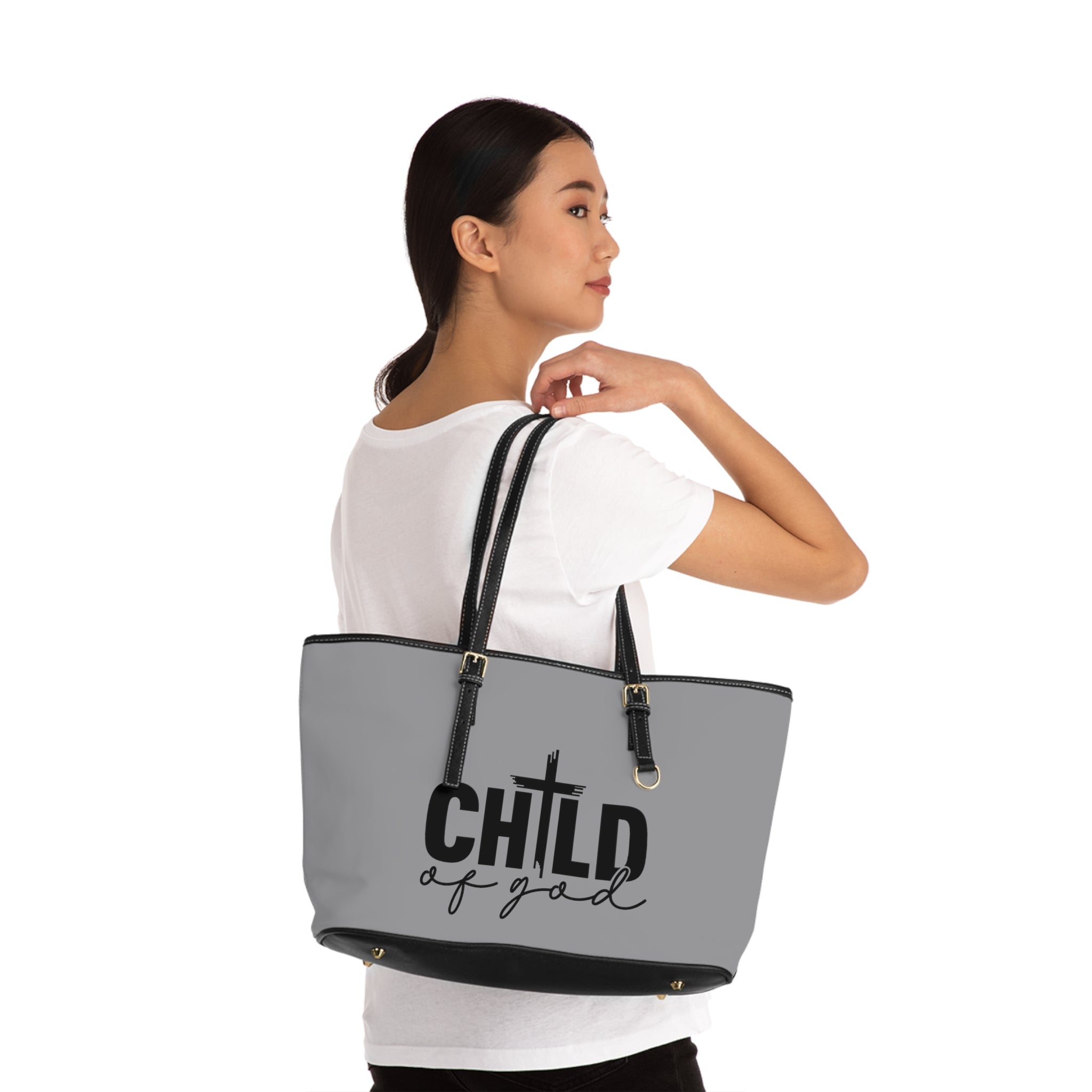 Child of god Leather Shoulder Bag