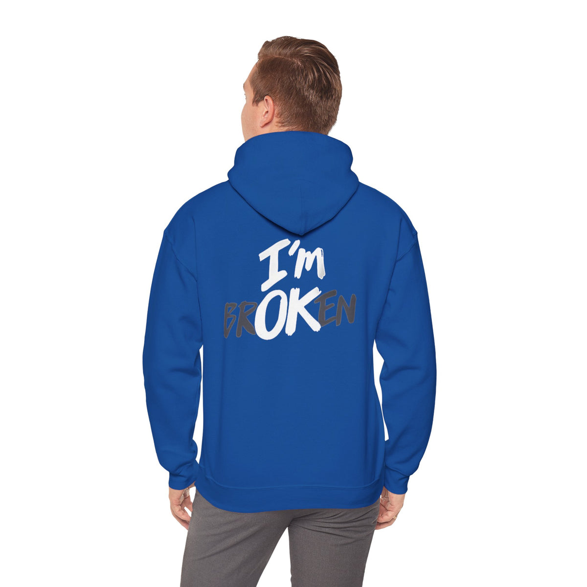 I’m ok Broken Hooded Sweatshirt