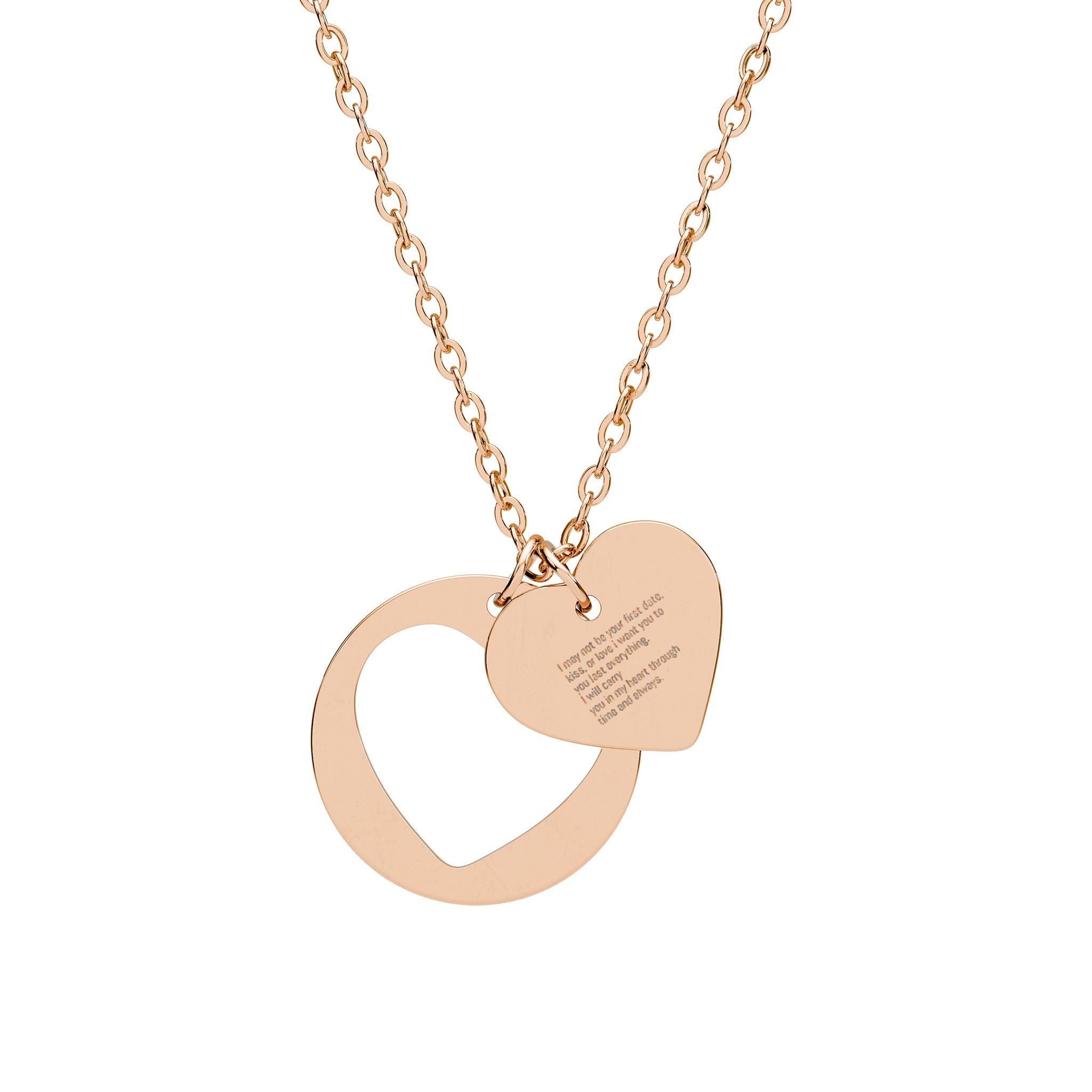 Together forever Heart Cutout Necklace