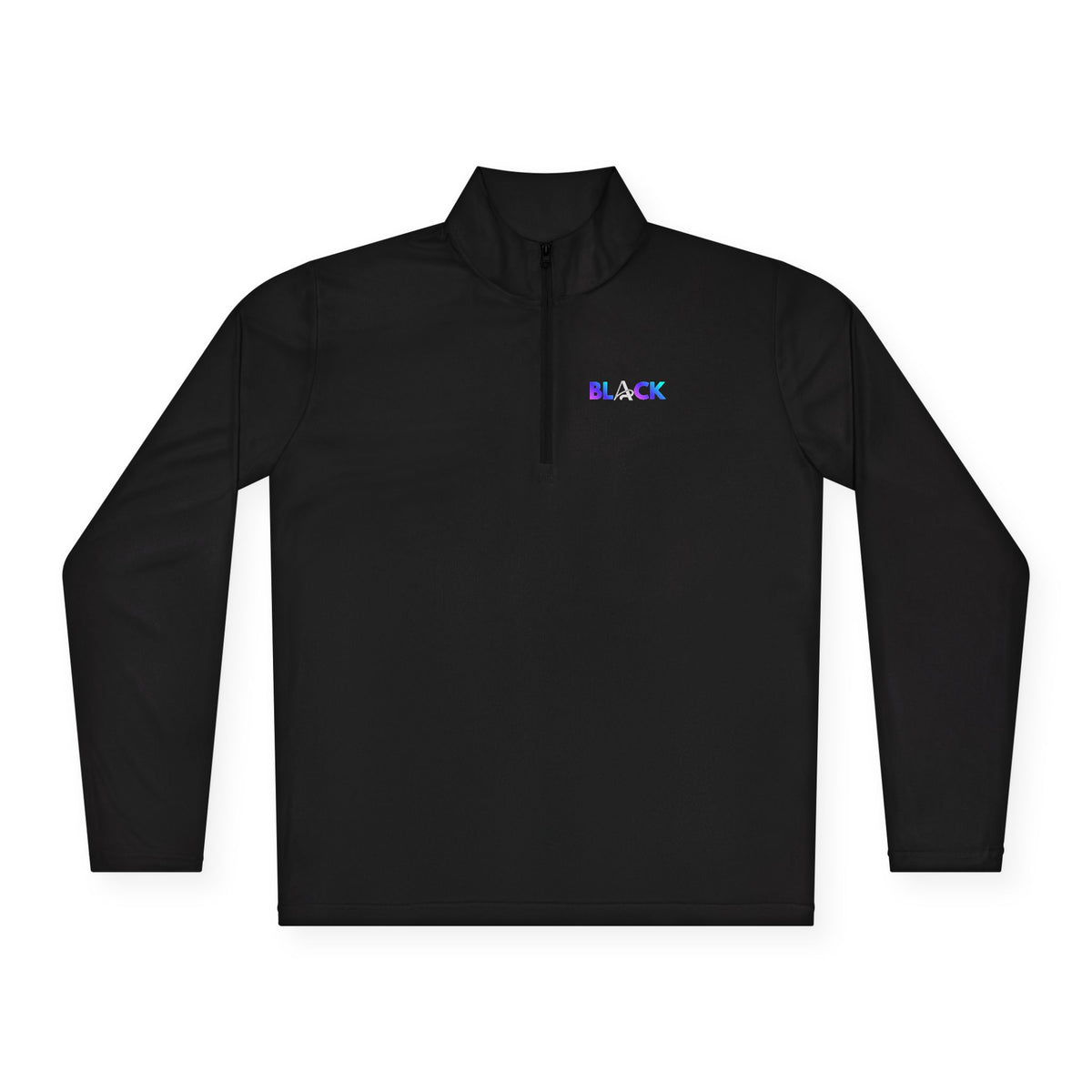 Unisex Black Quarter-Zip Pullover