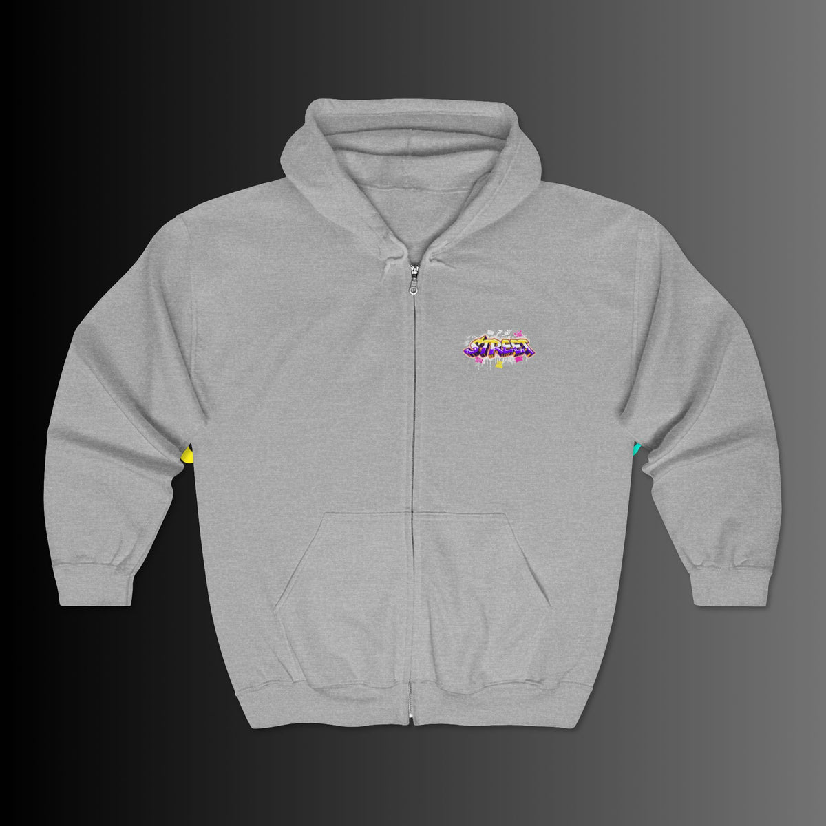 Unisex Full Zip Hooded Sweatshirt