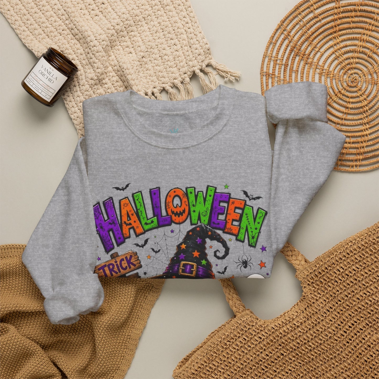 unisex Halloween Crewneck Sweatshirt