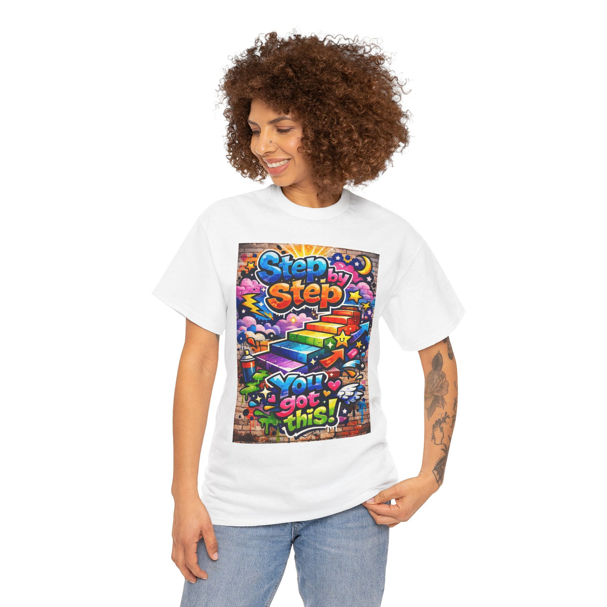 step by step Heavy Cotton Tee