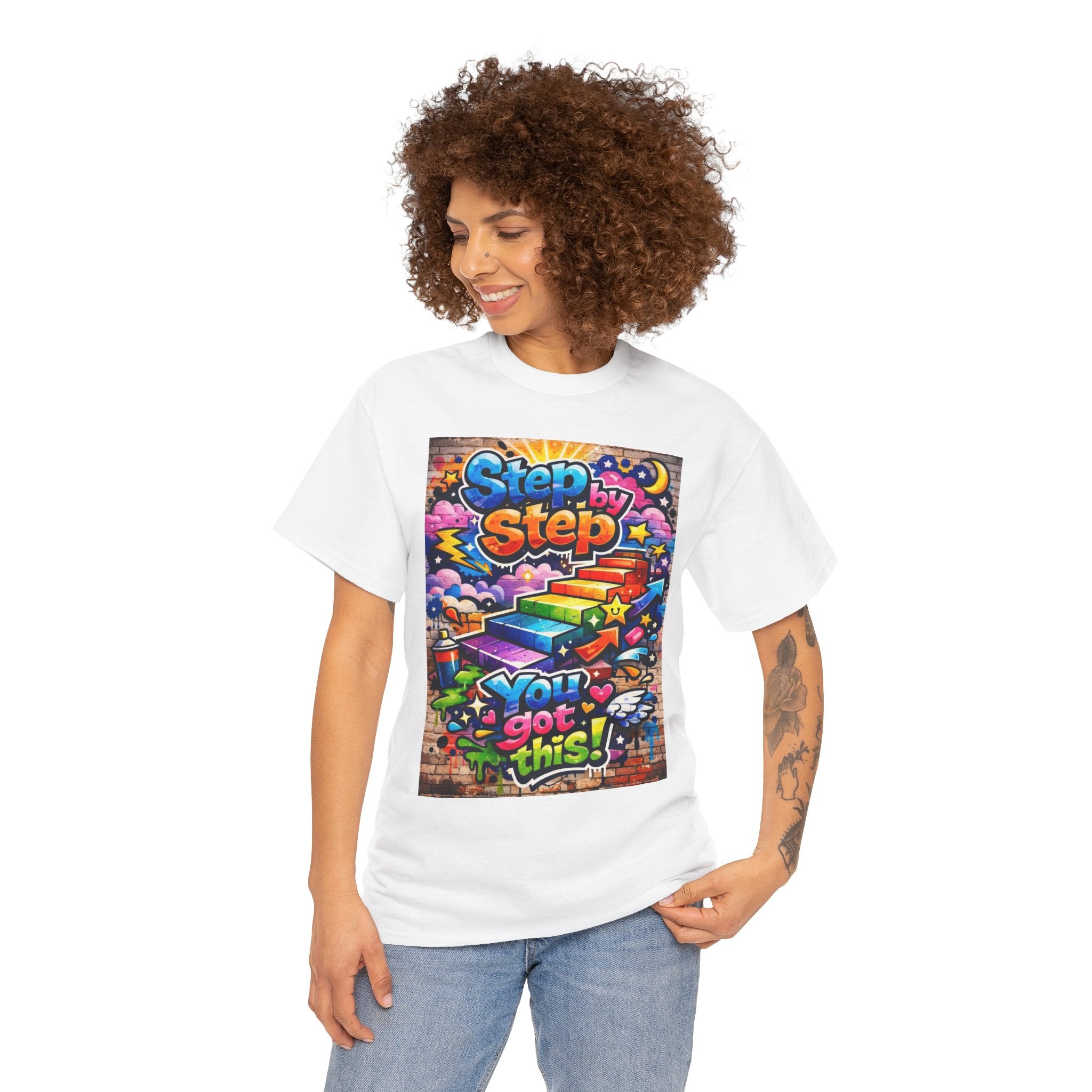 step by step Heavy Cotton Tee