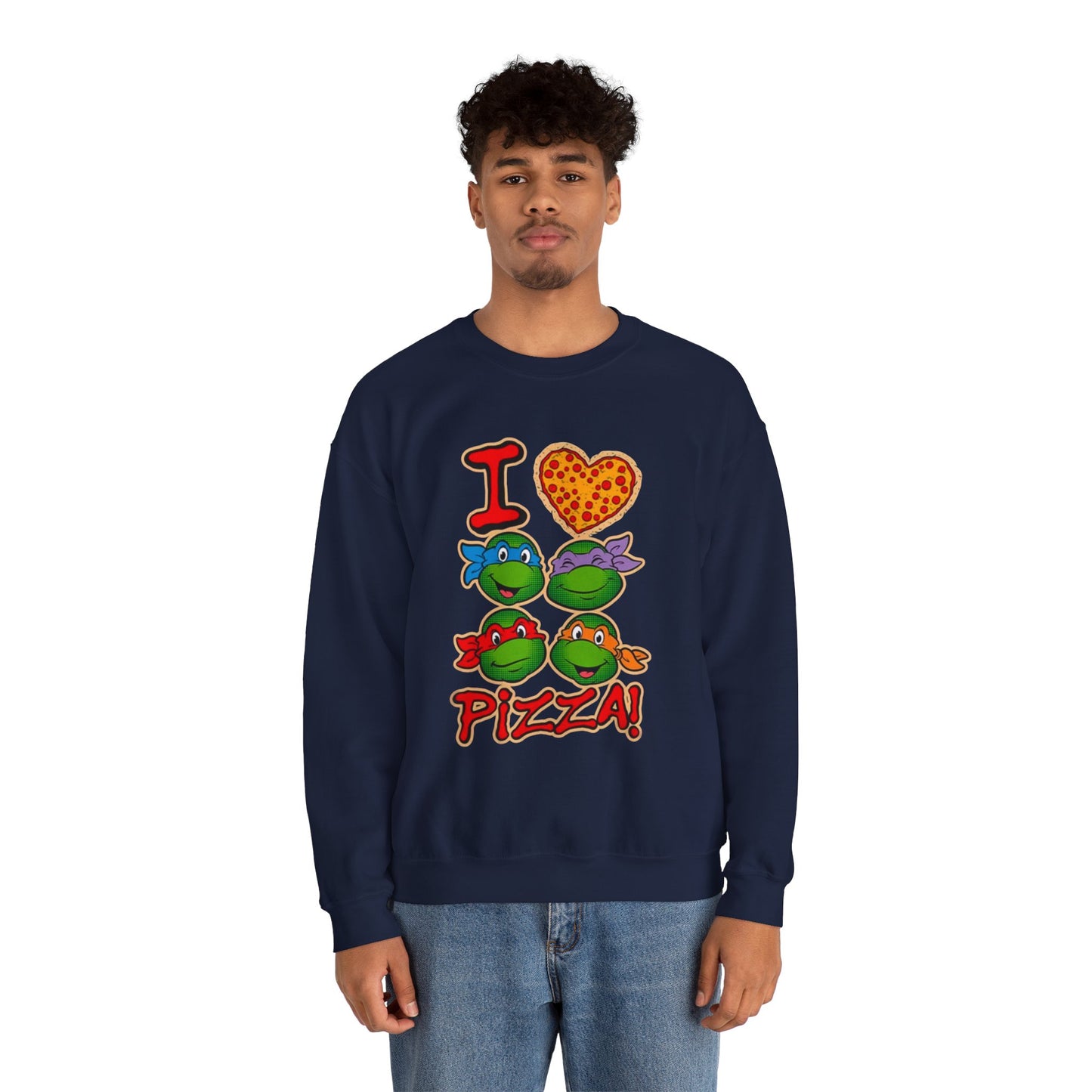 Unisex I love pizza Crewneck Sweatshirt