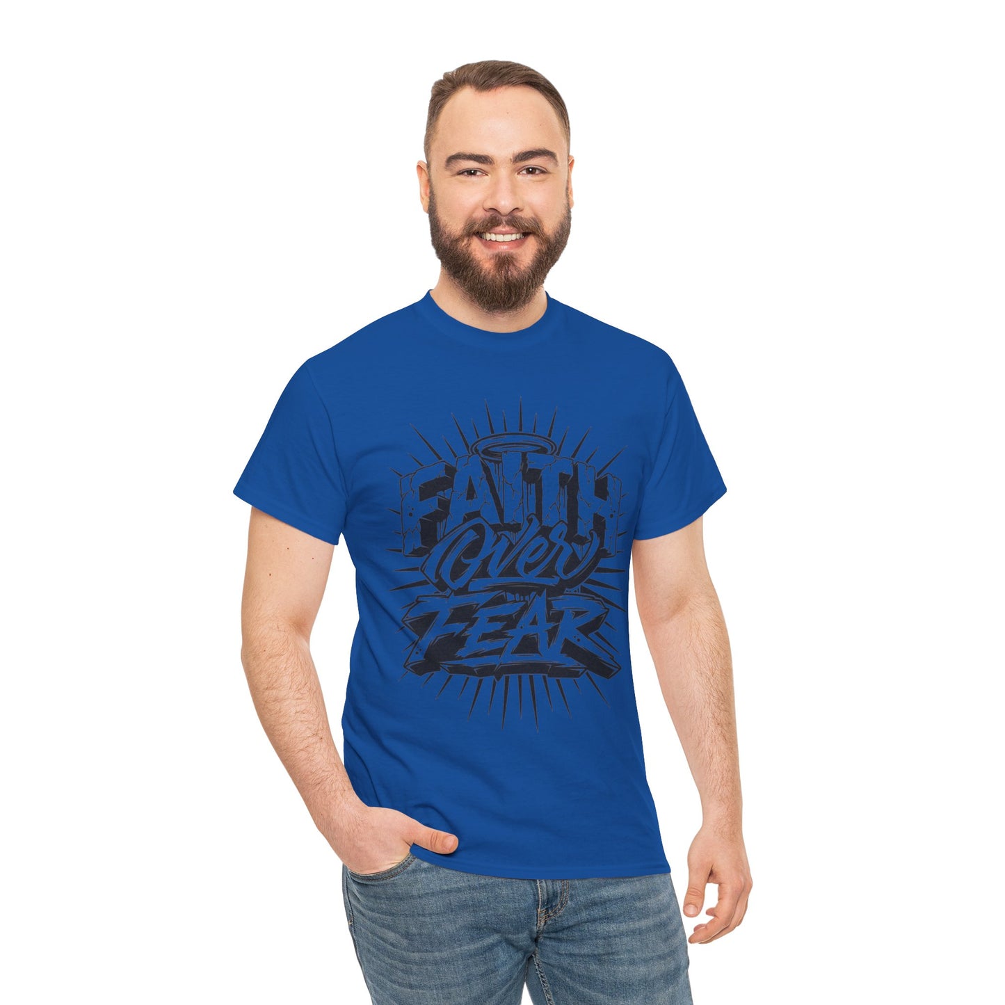 Unisex faith over fear Cotton Tee