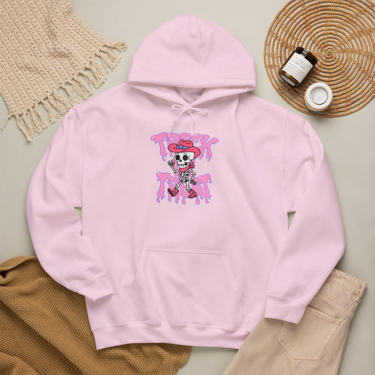 Unisex Trick or Treat Hooded Sweatshirt