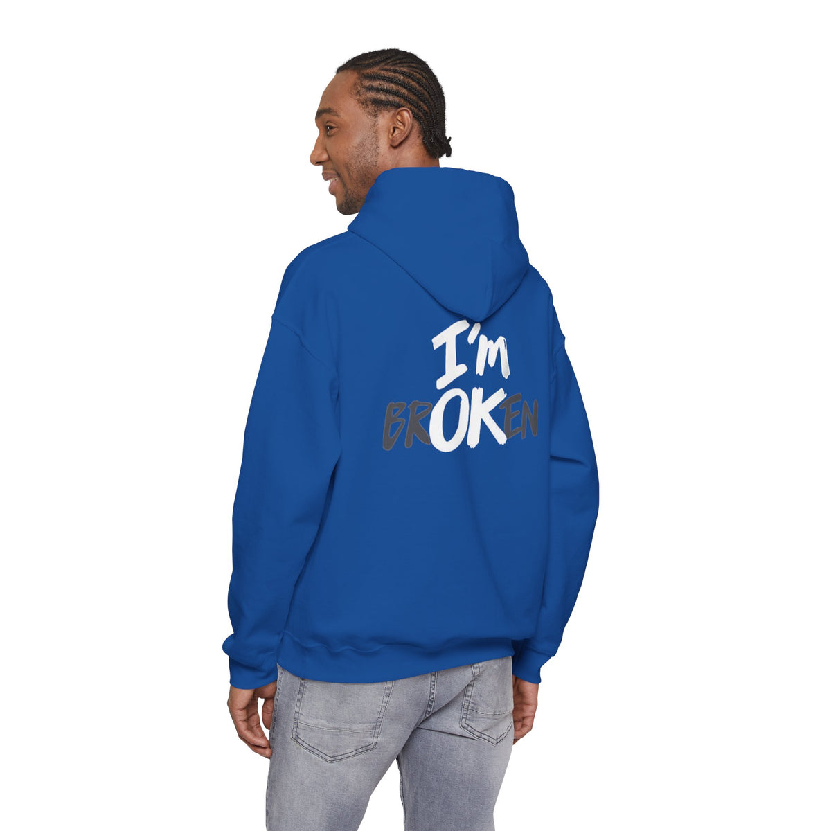 I’m ok Broken Hooded Sweatshirt